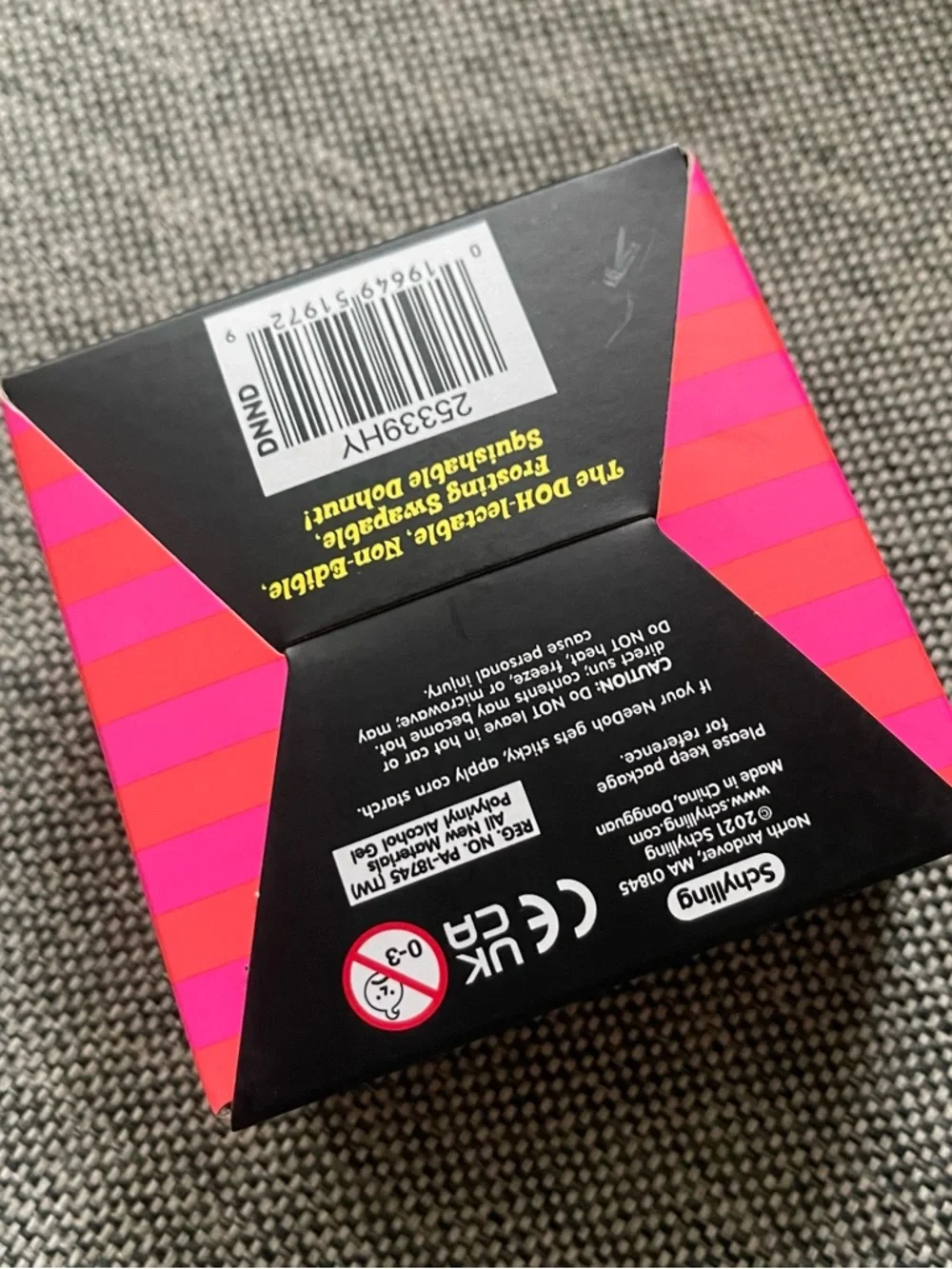 Needoh Donut Kids Toy - Pink Squishable - Picture 3 of 3